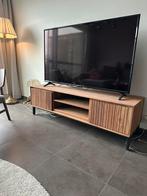 Tv meubel massief hout, Huis en Inrichting, Kasten |Televisiemeubels, Ophalen, 100 tot 150 cm, Minder dan 100 cm, 25 tot 50 cm