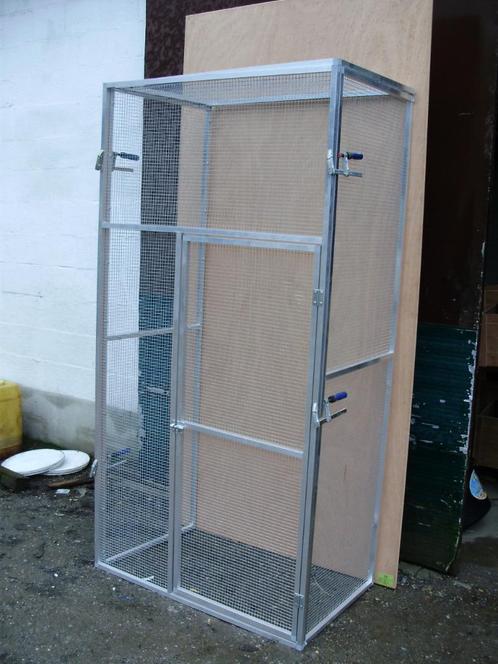 voorzetsas voor volière in aluminium, Dieren en Toebehoren, Vogels | Hokken en Kooien, Nieuw, Volière, Aluminium, Ophalen