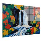 Peinture sur verre style cascade Henri Matisse 105x70cm + Op, Envoi
