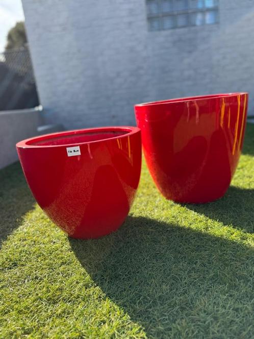 Bloempotten Vibe & Move, Tuin en Terras, Bloempotten, Gebruikt, Aardewerk, Binnen, Balkon, Tuin, 40 tot 70 cm, 40 cm of meer, Rond