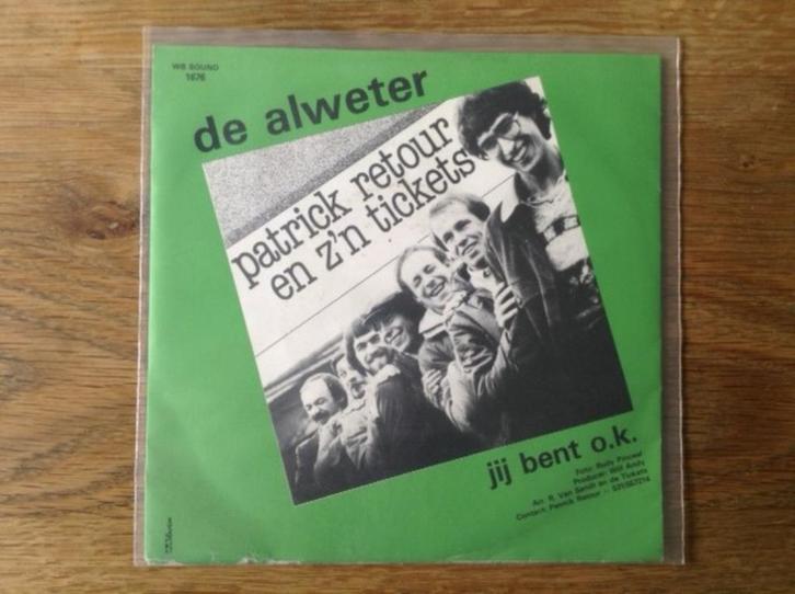 single patrick retour en z'n tickets, Cd's en Dvd's, Vinyl Singles, Single, Nederlandstalig, 7 inch, Ophalen of Verzenden