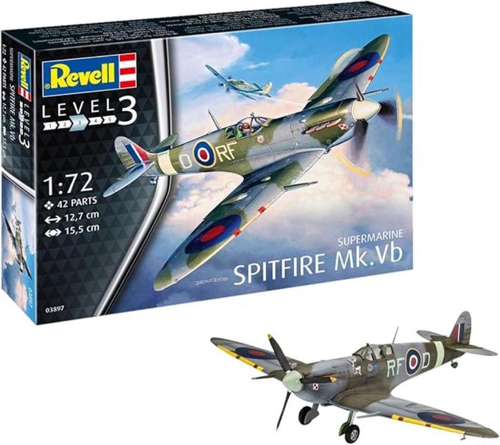 Revell  Supermarine Spitfire Modelbouw SNELLE GRATIS LEVERIN, Hobby en Vrije tijd, Modelbouw | Vliegtuigen en Helikopters, Nieuw