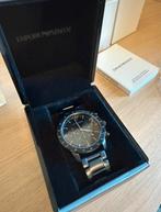 Emporio armani horloge, Staal, Staal, Polshorloge, Zo goed als nieuw