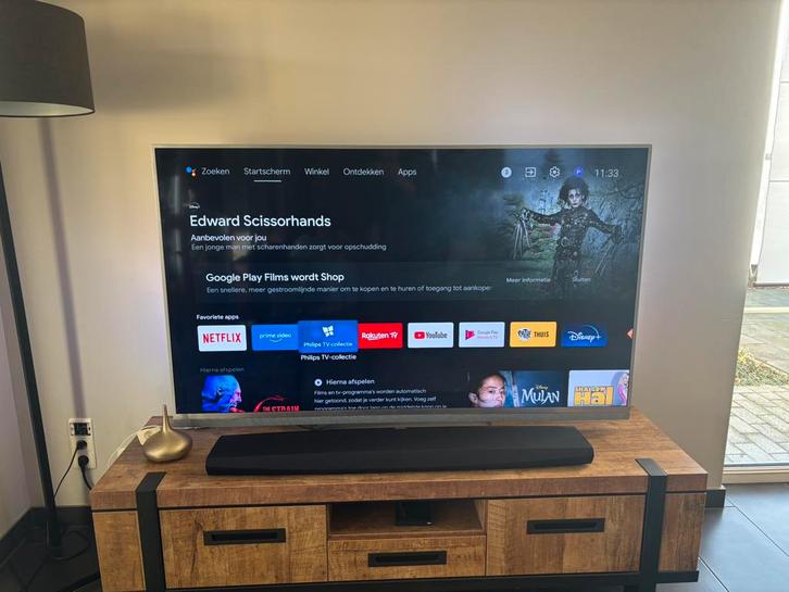 Philips 65 inch Ambilight TV – incl. voet & wandsteun, Audio, Tv en Foto, Televisies, Zo goed als nieuw, LED, 100 cm of meer, Full HD (1080p)