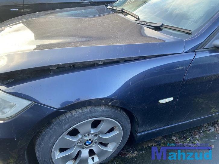 BMW 3 SERIE E90 blauw A35/5 links scherm voorscherm 2004-201, Auto-onderdelen, Carrosserie, Spatbord, BMW, Gebruikt, Ophalen
