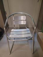 Aluminium tuinstoelen, Ophalen, Zo goed als nieuw, Aluminium, Stapelbaar