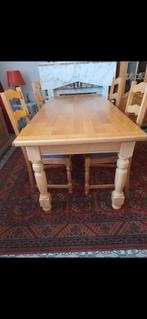 Eiken  Tafel met stolen, Huis en Inrichting, Complete eetkamers, Ophalen of Verzenden, Zo goed als nieuw
