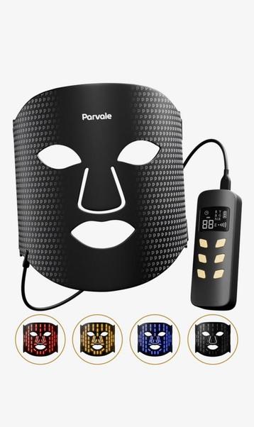 PARVALE LED Gezichtsmasker Rood Licht - Infraroodtherapie beschikbaar voor biedingen