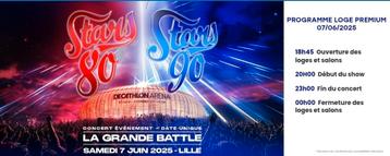 VIP starmania 07/06 Lille beschikbaar voor biedingen
