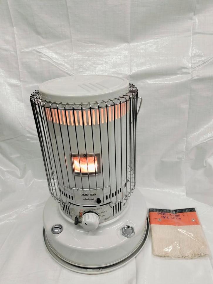 Toyotomi Omni 230 6.6 kwh + met reserve kous, Tuin en Terras, Terrasverwarmers, Zo goed als nieuw, Vloer, Draaibaar, Ophalen