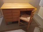 Bureau + bureaustoel + boekenkast, Huis en Inrichting, Ophalen, Gebruikt, Bureau