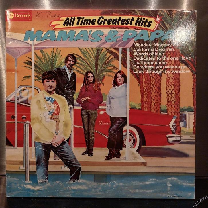Mama's & Papa's - All Time Greatest Hits LP, Cd's en Dvd's, Vinyl | Pop, Zo goed als nieuw, 1960 tot 1980, 12 inch, Ophalen of Verzenden