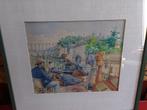 Max   Franse aquarel gezelschap op boot 1900, Envoi