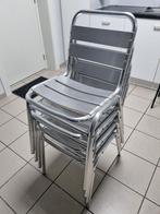 4 Aluminium stoelen, Comme neuf, Enlèvement, Aluminium