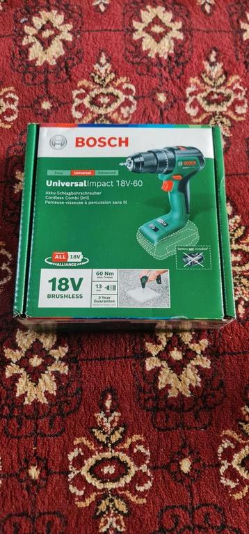 Perceuse Bosch 18v , nouveau dans les boîtes disponible aux enchères