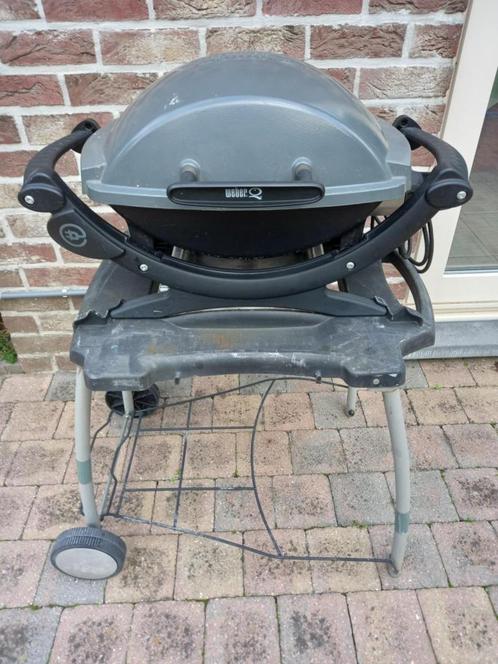 Barbecue électrique Weber, support, bâche, Tuin en Terras, Elektrische barbecues, Gebruikt, Ophalen