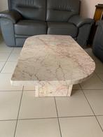 salontafel in prachtige natuursteen, en een in sterk hout, Ophalen of Verzenden, Zo goed als nieuw, Overige materialen