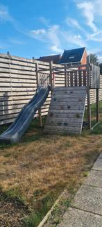 Houten speeltuin met schuifaf, Ophalen, Zo goed als nieuw