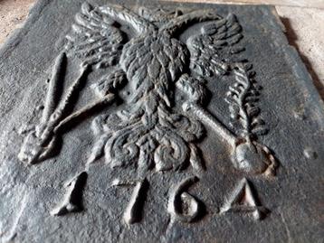 gietijzeren openhaard plaat. 1764 beschikbaar voor biedingen