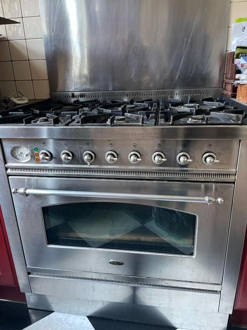 Boretti 6-pits gasfornuis in goede staat, Elektronische apparatuur, Fornuizen, Zo goed als nieuw, Vrijstaand, Gas, 5 kookzones of meer