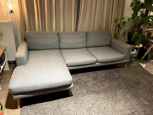 Zitbank + chaise longue, Huis en Inrichting, Zetels | Zetels en Chaises Longues, Zo goed als nieuw, Driepersoons, 200 tot 250 cm