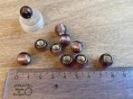 Parels zilverkern 12 mm amethist - 9 stuks, Ophalen of Verzenden, Nieuw, Kraal