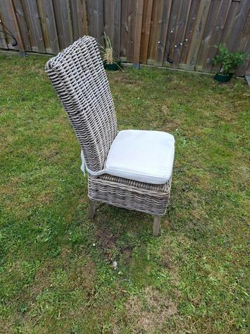Set 8 tuinstoelen +kussens, Tuin en Terras, Ophalen, Gebruikt