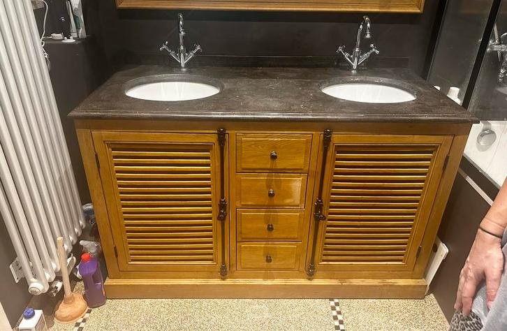 Meuble Salle de Bain, Sanitaires et Accessoires, Huis en Inrichting, Badkamer | Badkamermeubels, Zo goed als nieuw, Wastafelkast