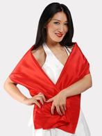 stola rood - stola taffeta, Kleding | Dames, Mutsen, Sjaals en Handschoenen, Ophalen of Verzenden, Nieuw, Sjaal
