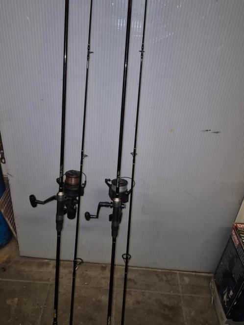 Hengel set met Shimano molens en rotpot, Watersport en Boten, Hengelsport | Algemeen, Zo goed als nieuw, Ophalen