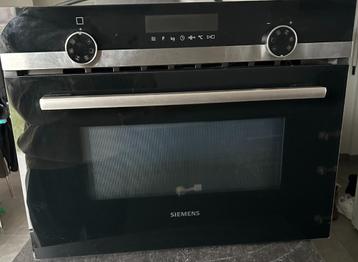 Combi oven Siemens, Oven, Zo goed als nieuw, Inbouw, Draaiplateau