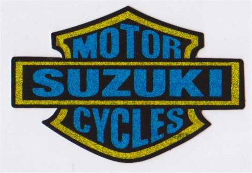 Suzuki schild metallic sticker #4, Motoren, Accessoires | Stickers, Verzenden