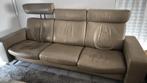 Stressless 3+2 zit zetels met voetbank, Ophalen, Gebruikt, Modern met inox frame, Metaal