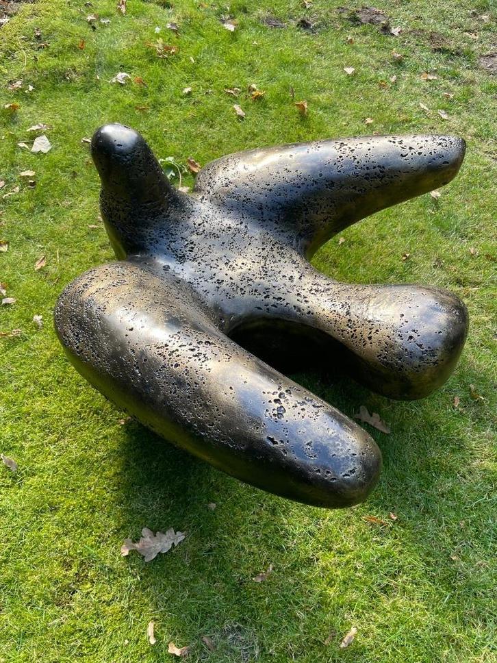 Beeld vogel, tuin, duif, zwaluw, vijver 80cm, Tuin en Terras, Tuinbeelden, Nieuw, Dierenbeeld, Kunststof, Ophalen