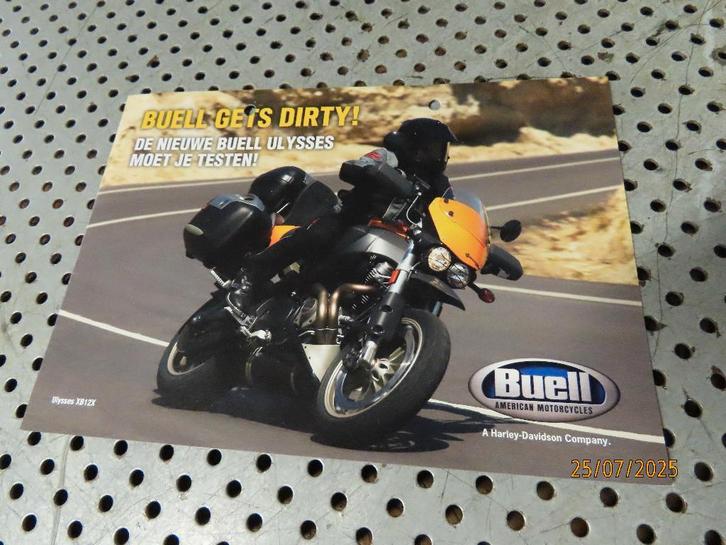 Folder Buell Ulysses & Lightning American Motorcycles, Boeken, Motoren, Gelezen, Merk of Model, Ophalen of Verzenden
