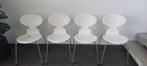 Arne Jacobsen / Fritz Hansen 'De mier', Ophalen, Wit, Vier, Metaal