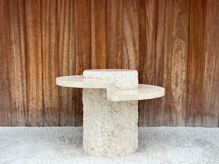 Vintage mactanstone coffeetable, ca 1980’s, Antiek en Kunst, Antiek | Meubels | Tafels, Ophalen