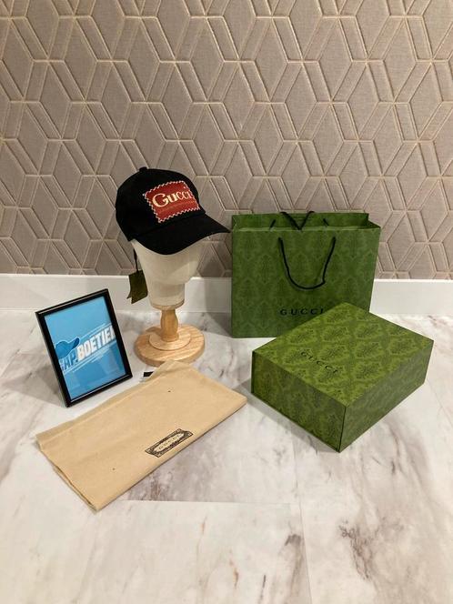 GUCCI LOGO-PATCH COTTON-TWILL CAP (GUCCI PET), Kleding | Heren, Hoeden en Petten, Nieuw, Pet, 57 cm (M, 7⅛ inch) of minder, Ophalen of Verzenden