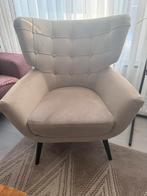 2 stuks Luxe beige fauteuil – als nieuw, direct beschikbaar, Ophalen, Zo goed als nieuw
