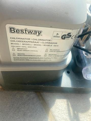 Bestway zoutfilter + 30kg zout, Tuin en Terras, Ophalen, Zo goed als nieuw