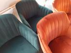 *** 4 Cosy stoelen in Fluweel ***, Huis en Inrichting, Stoelen, Ophalen