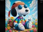 diamond painting snoopy zonnebril 55x55 vierkante steentjes, Hobby en Vrije tijd, Ophalen of Verzenden, Nieuw, Knutselwerk