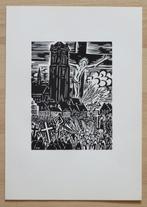 Houtsnede Frans Masereel: Veurne - de Boetprocessie (1), Antiek en Kunst, Kunst | Etsen en Gravures, Verzenden