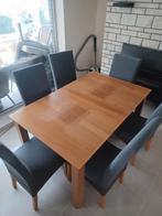 Table à mange extensible  + 6 sièges, Maison & Meubles