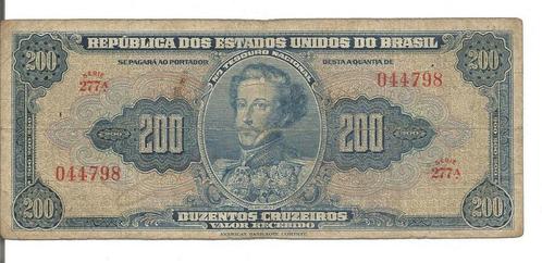 Brasil 200 Cruzeiros 1943 P139 Série 277A (1st print) VF .., Postzegels en Munten, Bankbiljetten | Amerika, Los biljet, Zuid-Amerika
