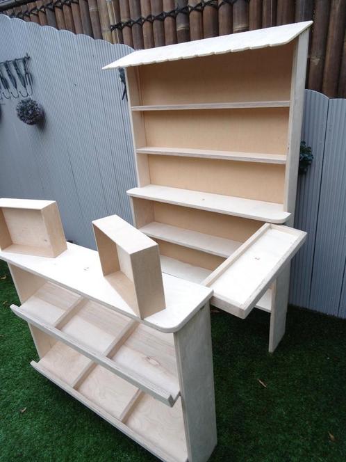 nieuwe grote sterke dubbele houten speelgoed winkel 120 €, Kinderen en Baby's, Speelgoed | Houten speelgoed, Nieuw, Ophalen