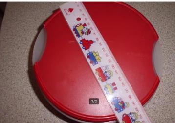 koekedoos TUPPERWARE  GEBRUIKT, Enlèvement ou Envoi, Rouge