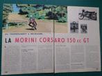 Morini Corsaro 150cc GT - article illustré - 1965, Autres types, Utilisé, Enlèvement ou Envoi