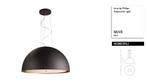 Lirio by Philips Hanglamp van aluminium en glas Zwart, Ophalen, Zo goed als nieuw, Glas, 75 cm of meer