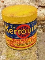 Bidon de graisse vintage vide pour voiture La Kerrouine, Collections, Marques & Objets publicitaires, Comme neuf, Enlèvement ou Envoi